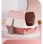 Oversized Litter Box Disinfection Deodorant Fully Enclosed Cat Toilet Litter Box Bason Extra Large Splash-Proof Wholesale