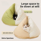 Cat Bed Cat Blanket Sleeping Bag Winter Warm Cat Pocket Winter Sleeping Nest Enclosed Pet Bed