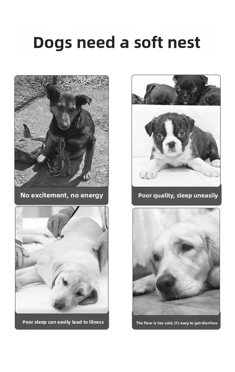 Dog Bed All-Season Pet Bed Non-Slip Pet Mat Medium Dog Yuanbao Shape Dog Mat Dog Bed Pet Mat