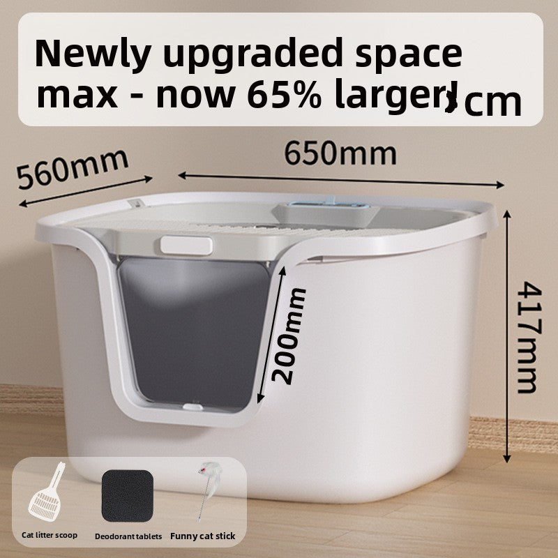 Cat Litter Box Fully Enclosed Deodorizing Cat Litter Scoop Top Entry Pmax Space Cat Litter Tray Cat Toilet Cat Supplies