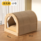 Cat arc-shaped house Cat bed sisal cat scratch board Play and sleep all-in-one pet cat toy cat scratcher