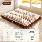 Warm striped pad dog bed; Medium and large-sized dogs; Pet bed pads for big dogs and cats; Cat bed and dog mat
