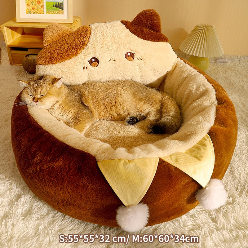Winter warm cat mat for cat bed Sleeping cat house and dog bed; Suitable for all seasons; Cat sleeping pad Winter cat bed Pet sofa