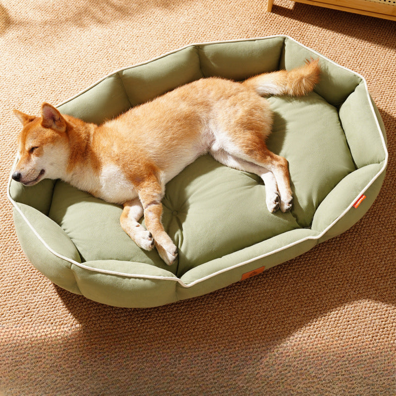 Dog Bed All-Season Pet Bed Non-Slip Pet Mat Medium Dog Yuanbao Shape Dog Mat Dog Bed Pet Mat