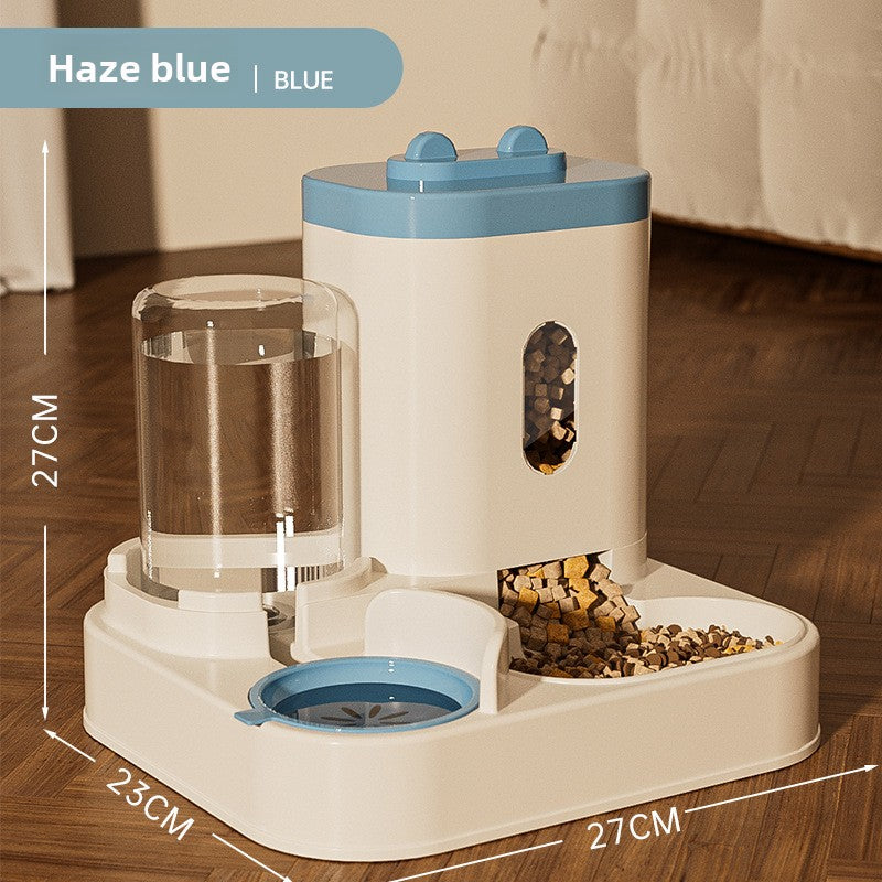 New Automatic Cat Feeder Dog Bowl Pet Bowl Cat Basin 2-in-1 Water Dispenser Cat Bowl Pet Supplies Cross-border