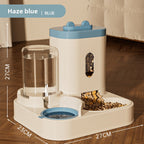 New Automatic Cat Feeder Dog Bowl Pet Bowl Cat Basin 2-in-1 Water Dispenser Cat Bowl Pet Supplies Cross-border