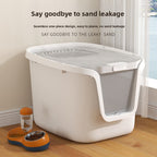 Cat Litter Box Fully Enclosed Deodorizing Cat Litter Scoop Top Entry Pmax Space Cat Litter Tray Cat Toilet Cat Supplies